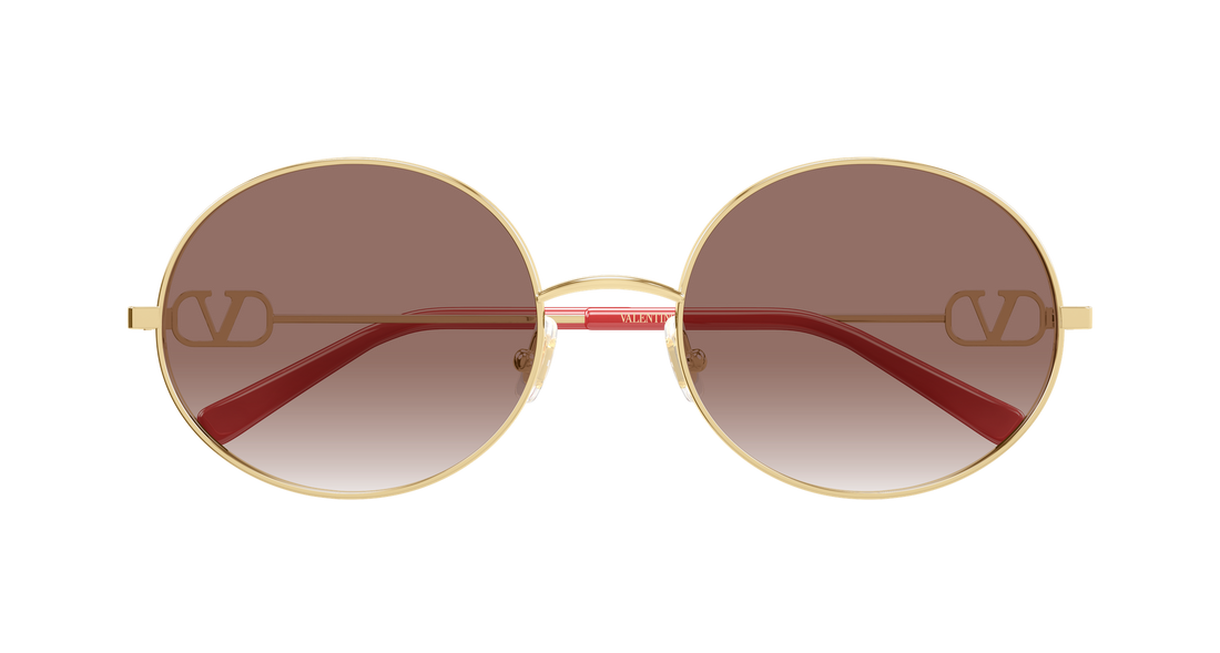 Sunglasses valentino vg0027s 003 dorado round/oval/panthos femenino size 56mm - Detailed view