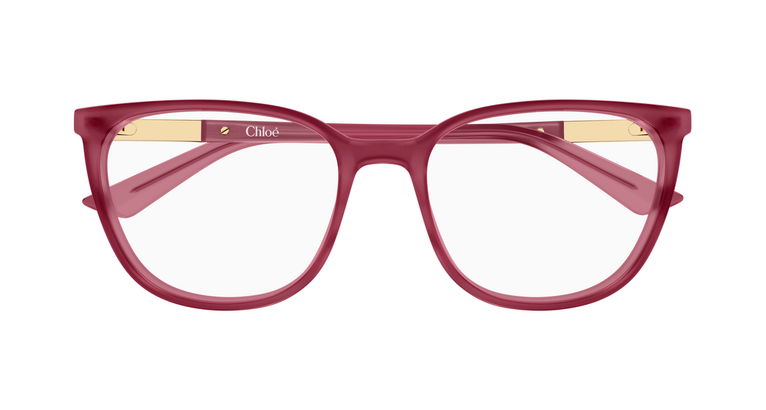 Lunettes de vue chloé ch0370ol 005 rosa cat eye femenino taille 53mm - Vue détaillée