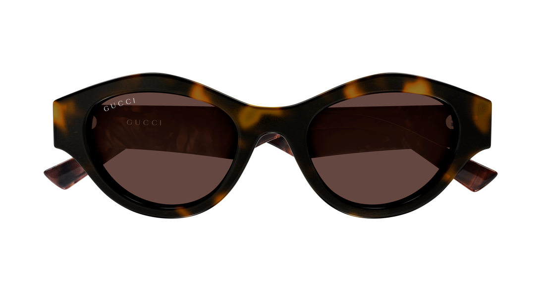 Solbriller gucci gg2207s 004 havana cat eye femenino størrelse 51mm - Detaljeret visning