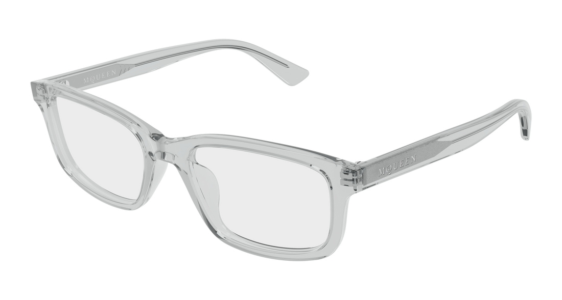 Gafas graduadas alexander mcqueen am0575o 010 gris cat eye masculino talla 56mm - Vista principal