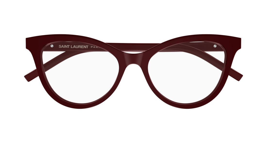 Gafas graduadas saint laurent sl m164 011 burdeos cat eye femenino talla 53mm - Vista de detalle