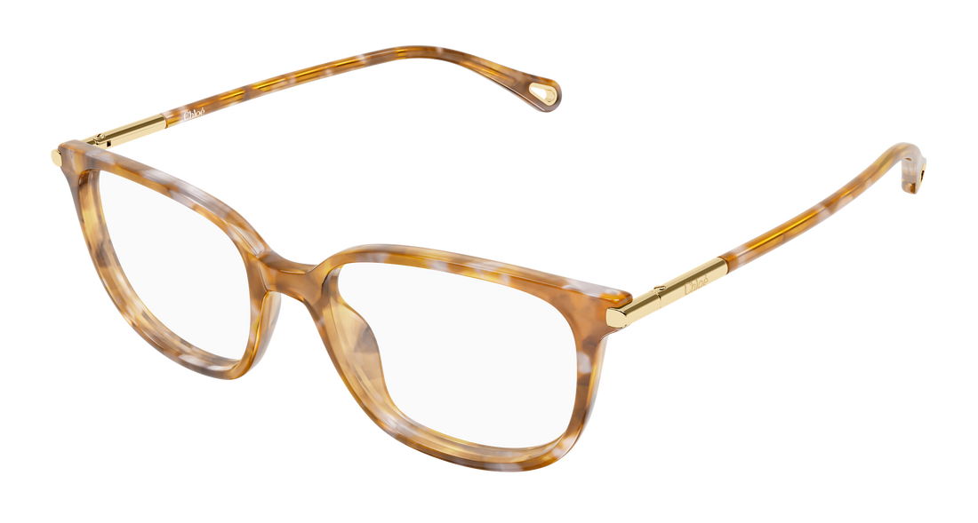 Óculos graduados chloé ch0400o 004 havana cat eye femenino tamanho 53mm - Vista principal