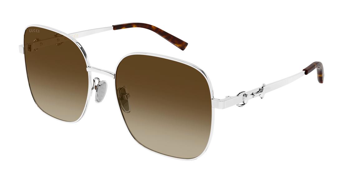 Lunettes de soleil gucci gg2053s 005 plateado rectangular / squared femenino taille 58mm - Vue principale