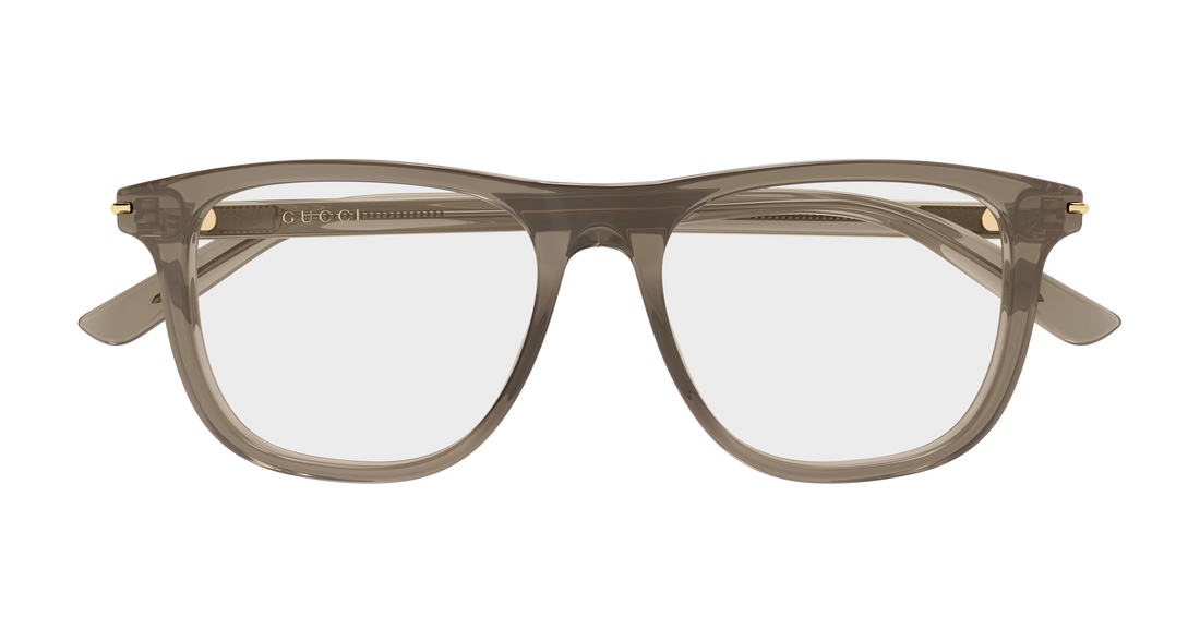 Occhiali da vista gucci gg2130o 003 marron rectangular / squared masculino taglia 53mm - Vista dettagliata