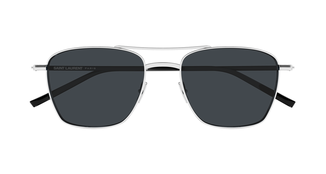 Óculos de sol saint laurent sl 866 002 plateado pilot/navigator unisex tamanho 53mm - Vista de detalhe