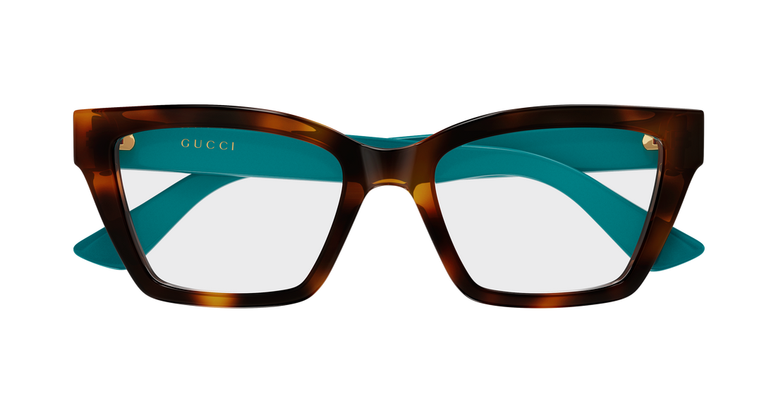 Briller gucci gg1715o 019 havana cat eye femenino størrelse 53mm - Detaljeret visning
