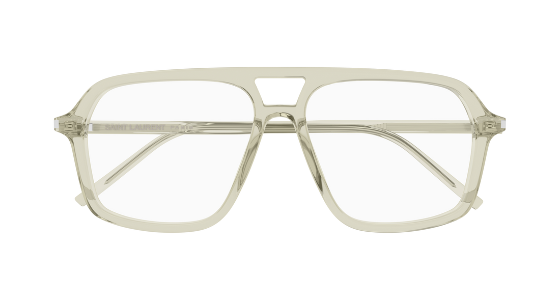 Occhiali da vista saint laurent sl 960 004 verde pilot/navigator femenino taglia 55mm - Vista dettagliata