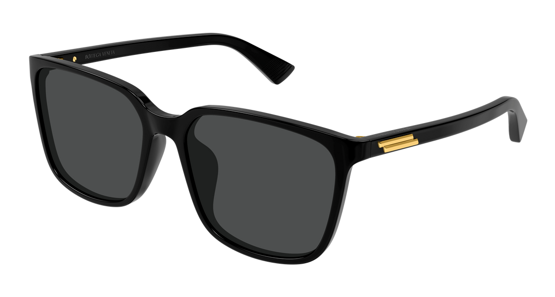 Óculos de sol bottega veneta bv1516sk 001 negro rectangular / squared unisex tamanho 57mm - Vista principal