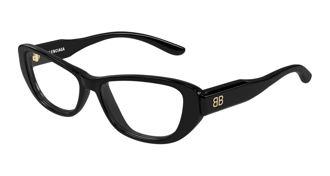 Óculos graduados balenciaga bb0514o 001 negro geometrical/directional femenino tamanho 55mm - Vista principal