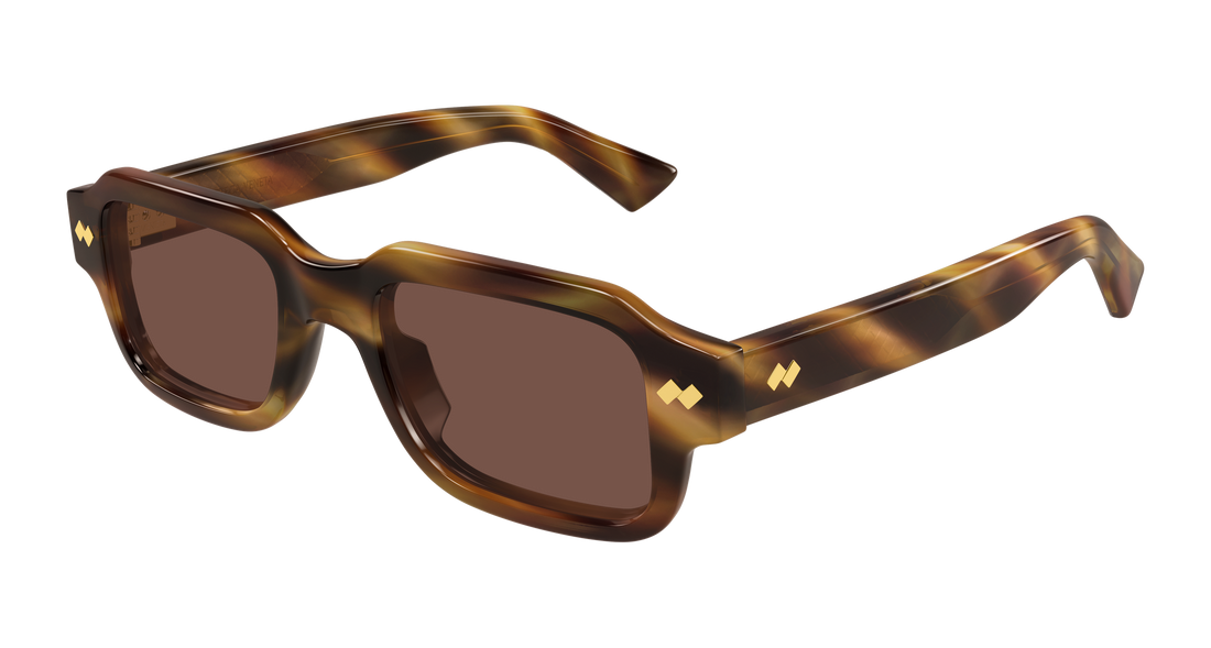 Óculos de sol bottega veneta bv1442s 002 havana rectangular / squared masculino tamanho 51mm - Vista principal