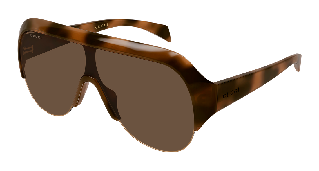 Lunettes de soleil gucci gg2023s 002 havana mask femenino taille 99mm - Vue principale