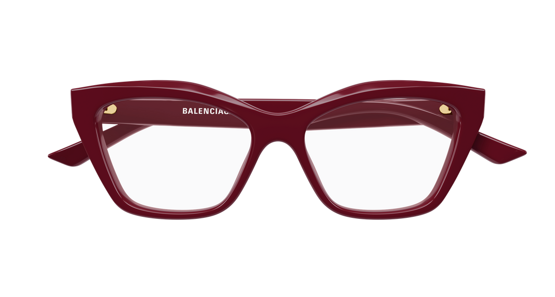 Occhiali da vista balenciaga bb0342o 017 burdeos cat eye femenino taglia 55mm - Vista dettagliata