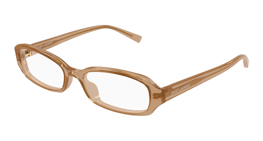 Prescription glasses saint laurent sl 872 erin opt 004 marron round/oval/panthos unisex size 52mm - Main view