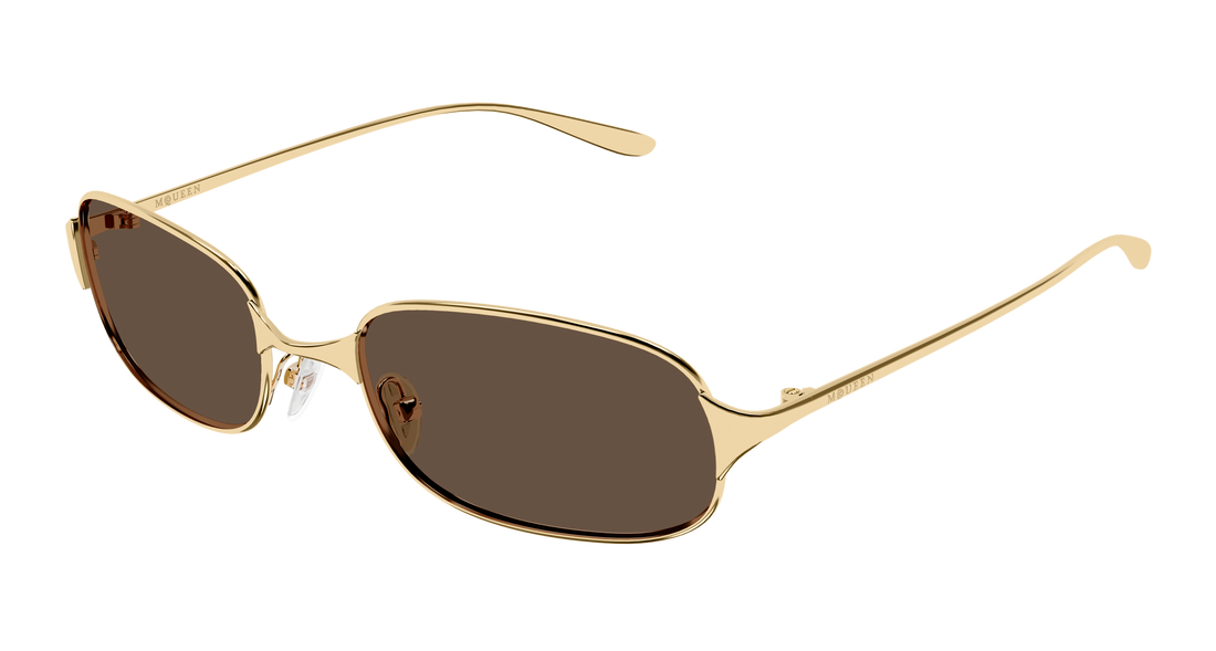 Óculos de sol alexander mcqueen am0588s 002 dorado round/oval/panthos masculino tamanho 55mm - Vista principal