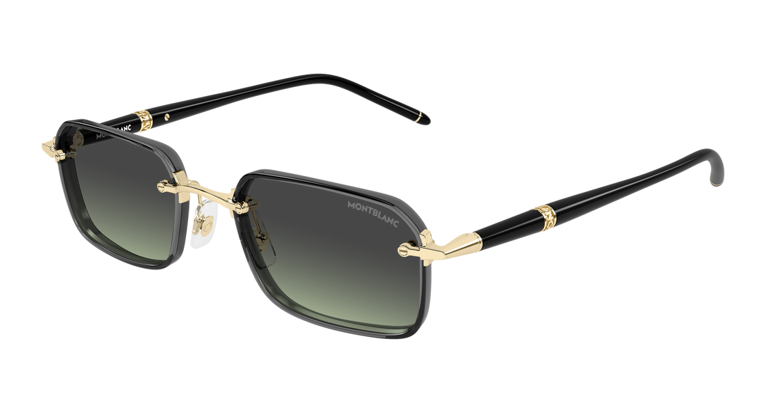 Gafas de sol montblanc mb0483s 004 dorado rectangular / squared masculino talla 54mm - Vista principal