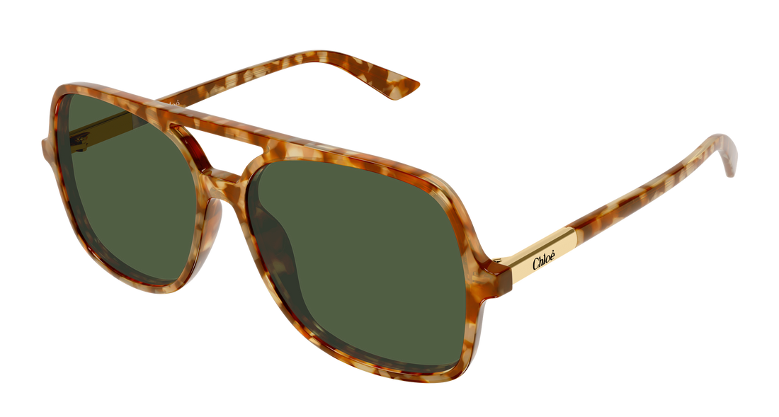 Occhiali da sole chloé ch0364s 003 havana pilot/navigator femenino taglia 57mm - Vista principale