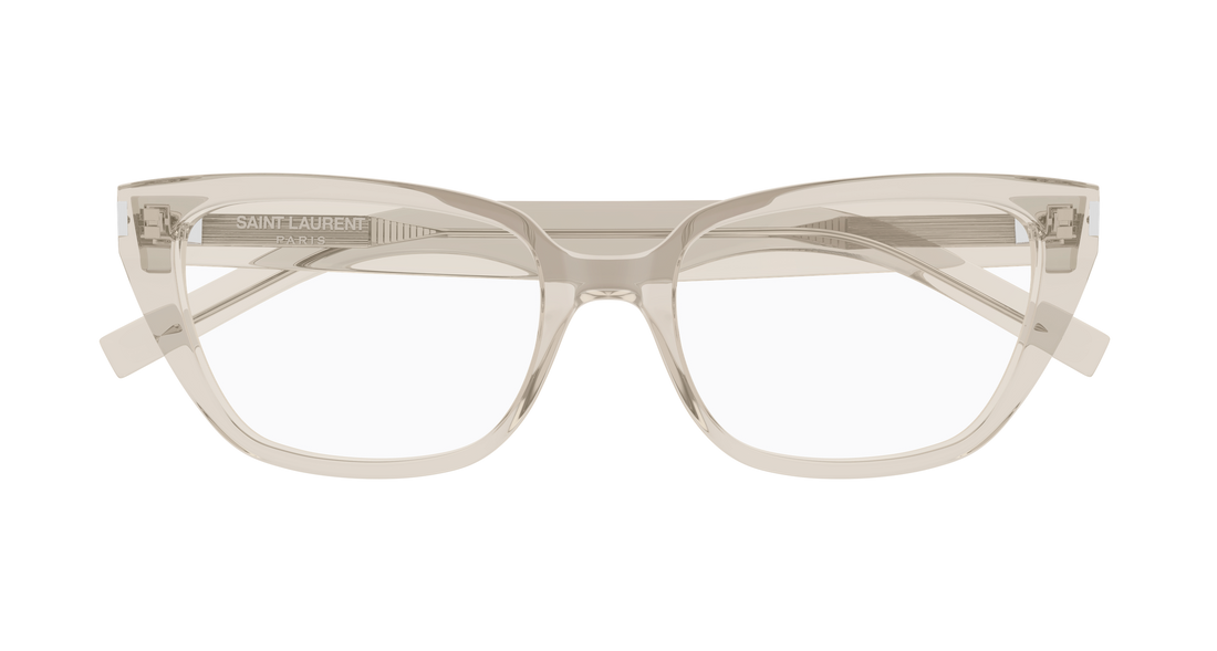 Brillen saint laurent sl 896 004 beige cat eye femenino größe 55mm - Detailansicht