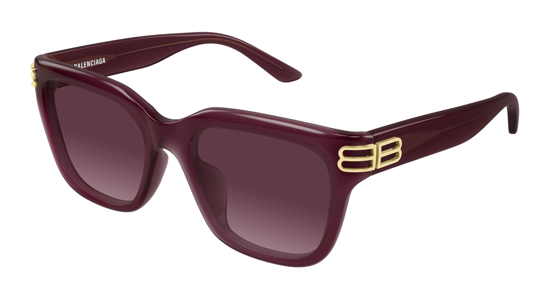Occhiali da sole balenciaga bb0433sk 008 rojo rectangular / squared femenino taglia 56mm - Vista principale