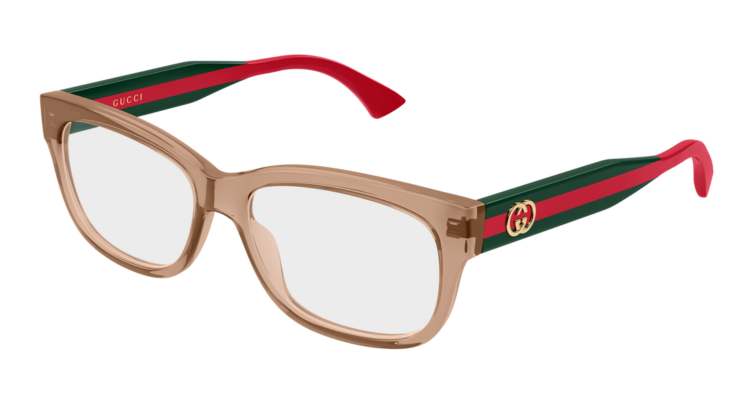 Occhiali da vista gucci gg0278on 015 marron cat eye femenino taglia 55mm - Vista principale