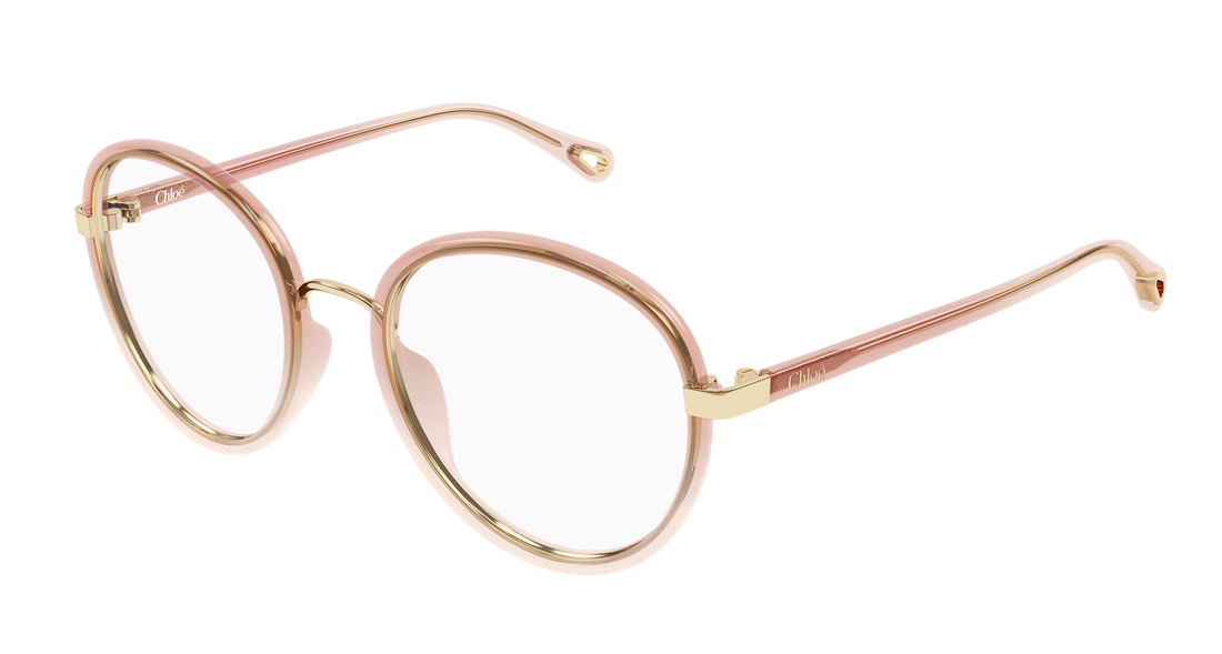 Gafas graduadas chloé ch0308o 006 naranja round/oval/panthos femenino talla 53mm - Vista principal