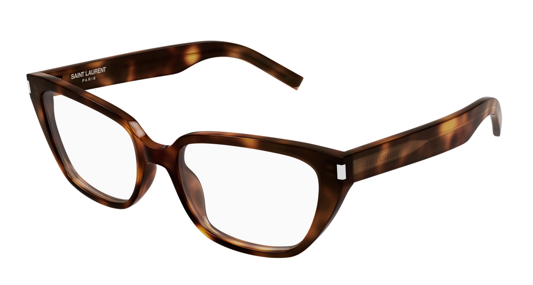Brillen saint laurent sl 896 003 havana cat eye femenino größe 55mm - Hauptansicht