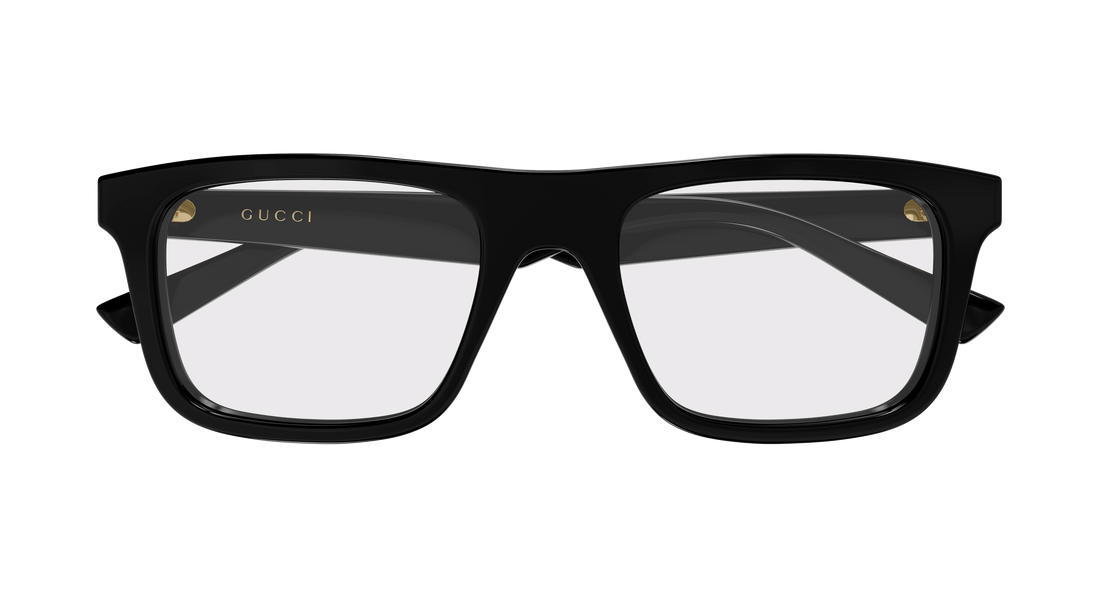 Brillen gucci gg2184o 001 negro rectangular / squared masculino größe 52mm - Detailansicht