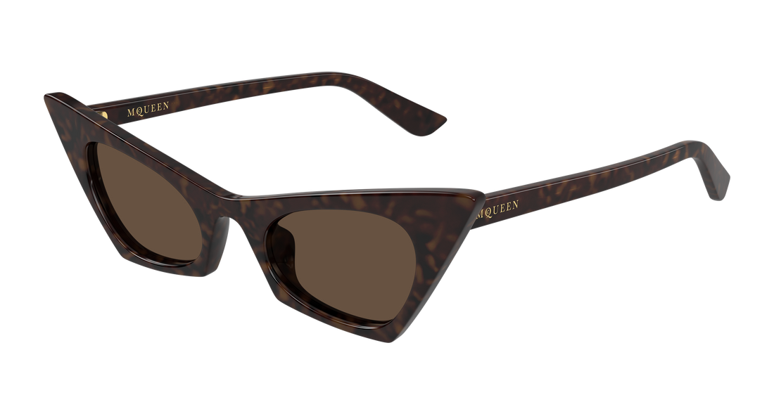 Sonnenbrillen alexander mcqueen am0557s 002 havana cat eye femenino größe 48mm - Hauptansicht