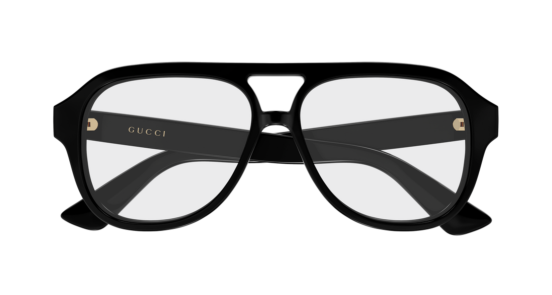 Lunettes de vue gucci gg2192o 001 negro pilot/navigator femenino taille 55mm - Vue détaillée