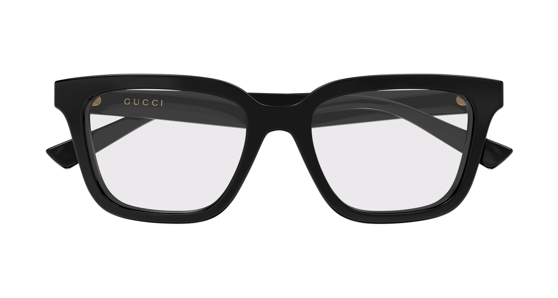 Occhiali da vista gucci gg2186oa 001 negro rectangular / squared femenino taglia 52mm - Vista dettagliata
