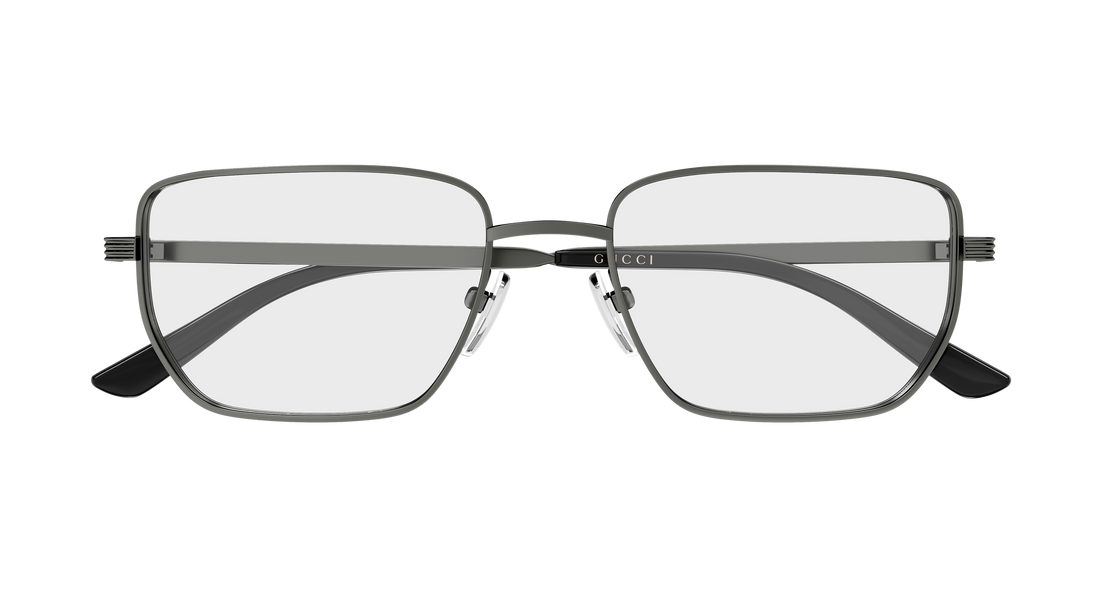 Briller gucci gg2225o 003 plateado rectangular / squared femenino størrelse 54mm - Detaljeret visning