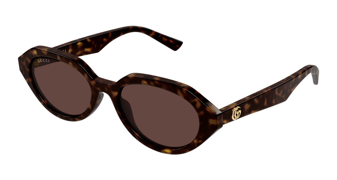 Lunettes de soleil gucci gg2178s 002 havana geometrical/directional femenino taille 53mm - Vue principale