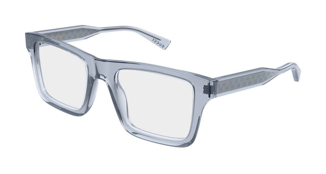 Brillen gucci gg2070o 004 gris rectangular / squared masculino größe 53mm - Hauptansicht