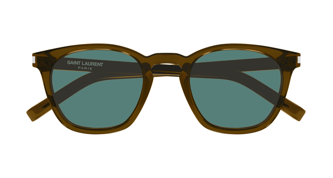 Solbriller saint laurent sl 28 059 marron rectangular / squared masculino størrelse 49mm - Detaljeret visning