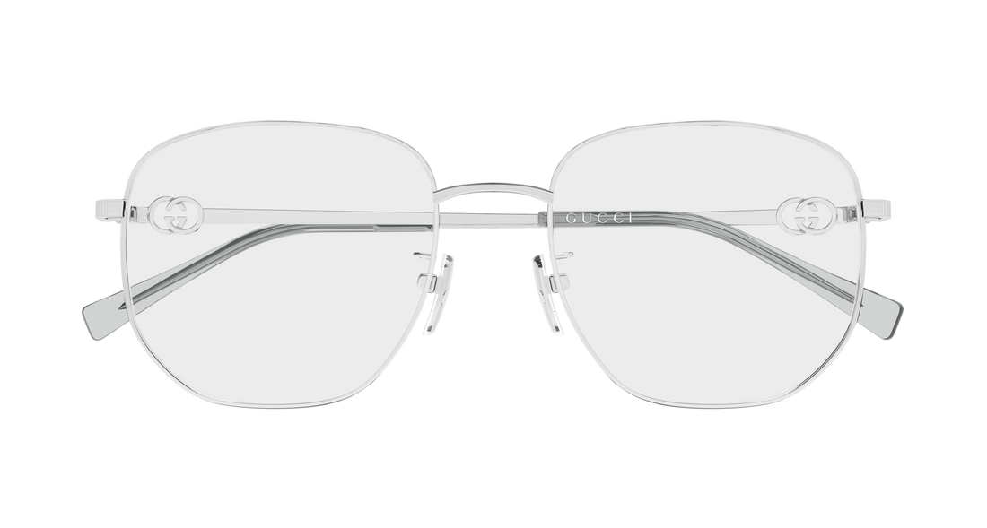 Brillen gucci gg2146oa 002 plateado rectangular / squared femenino größe 54mm - Detailansicht