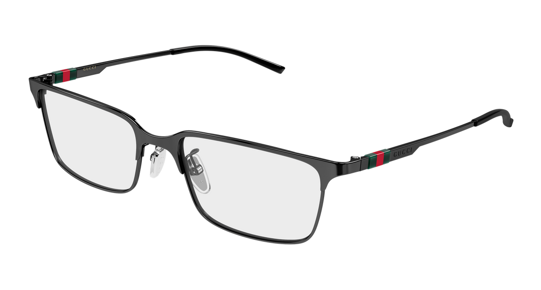 Glasögon gucci gg2245ol 003 plateado rectangular / squared masculino storlek 54mm - Huvudvy