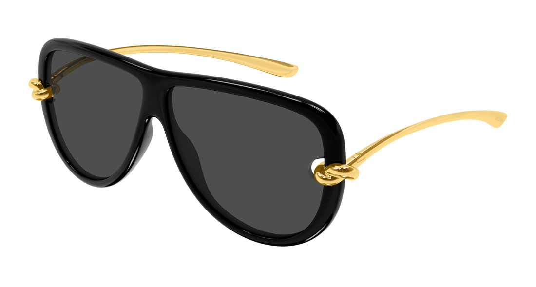 Óculos de sol bottega veneta bv1513s 001 negro pilot/navigator unisex tamanho 61mm - Vista principal