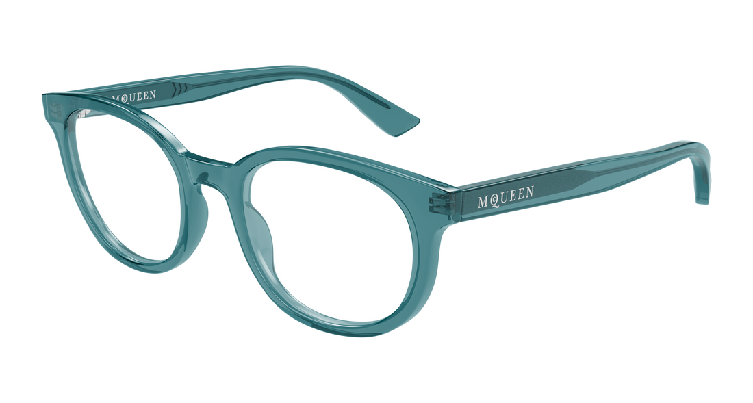 Brillen alexander mcqueen am0567o 005 azul round/oval/panthos masculino größe 51mm - Hauptansicht