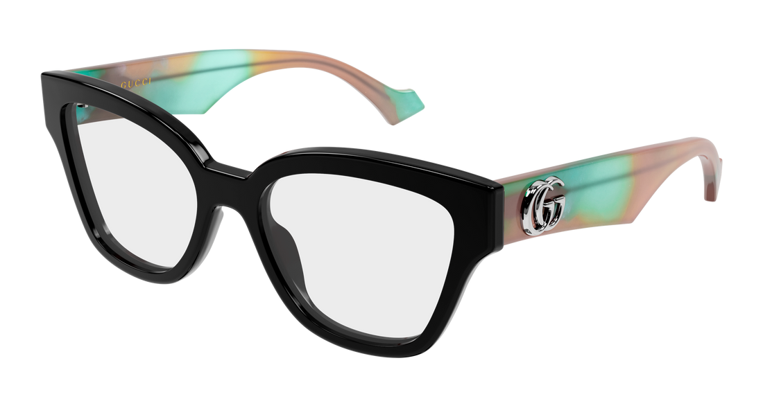 Brillen gucci gg1424o 016 negro round/oval/panthos femenino größe 50mm - Hauptansicht