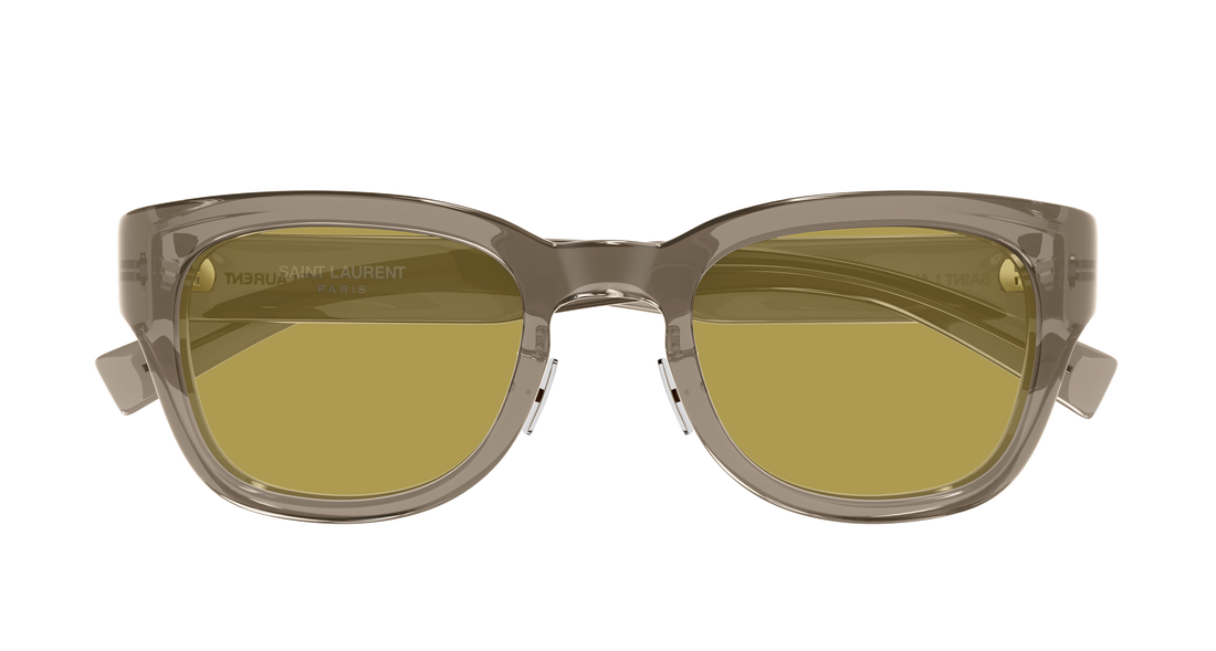 Óculos de sol saint laurent sl 957/j 005 marron rectangular / squared femenino tamanho 50mm - Vista de detalhe