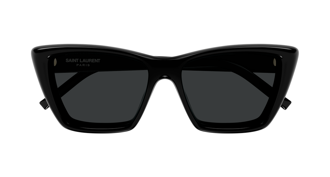 Occhiali da sole saint laurent sl 276 mica plump 001 negro cat eye femenino taglia 55mm - Vista dettagliata