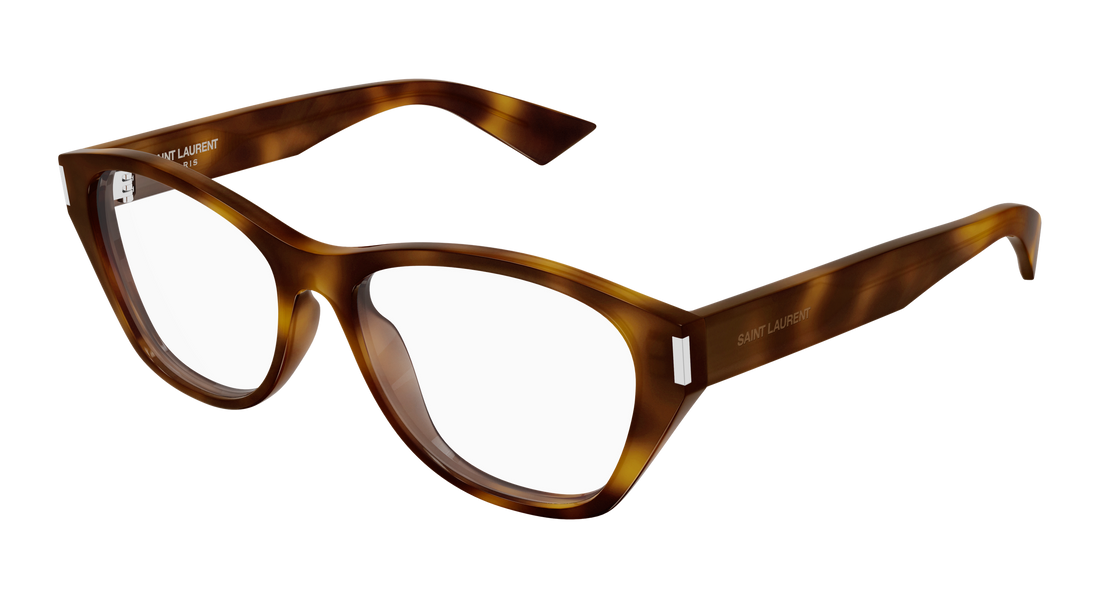 Óculos graduados saint laurent sl 929 002 havana cat eye femenino tamanho 55mm - Vista principal