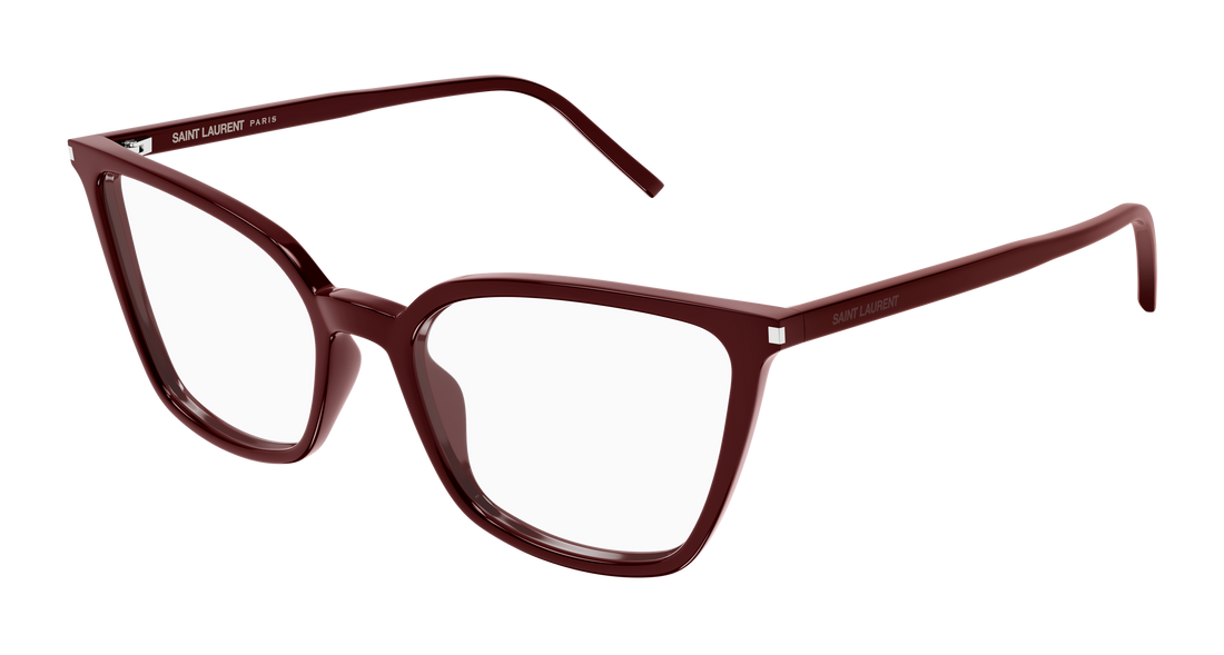 Óculos graduados saint laurent sl 669 004 burdeos cat eye femenino tamanho 54mm - Vista principal