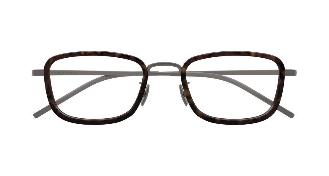 Occhiali da vista bottega veneta bv1474oa 002 plateado rectangular / squared unisex taglia 53mm - Vista dettagliata