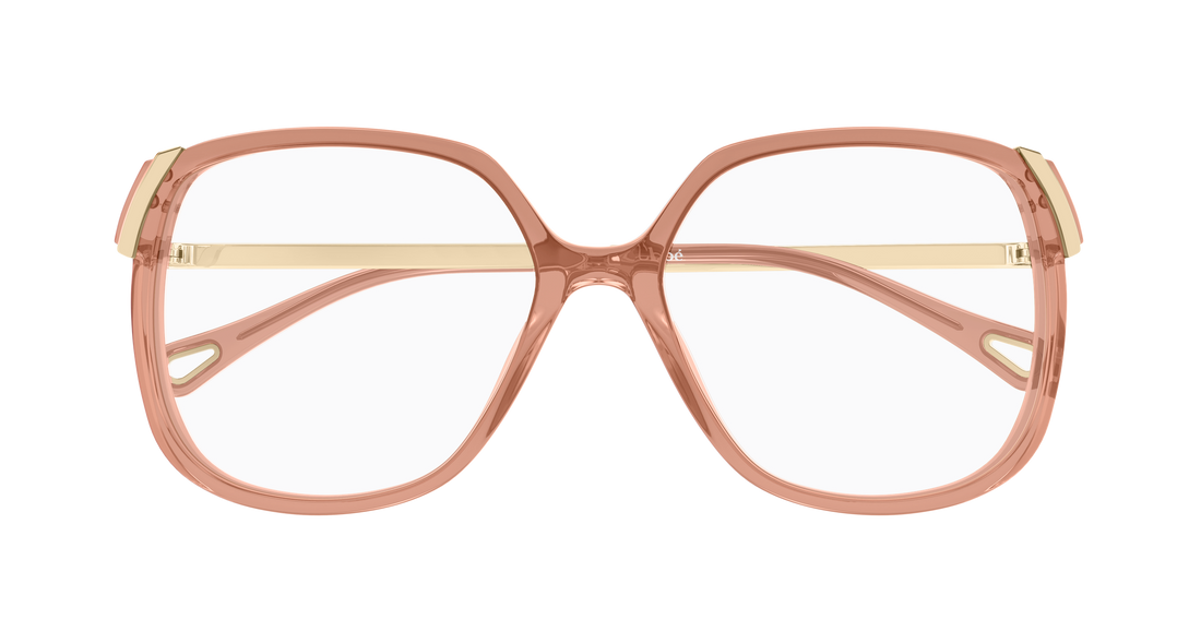 Lunettes de vue chloé ch0287o 009 marron rectangular / squared femenino taille 54mm - Vue détaillée