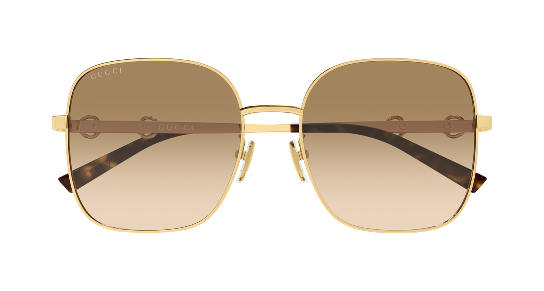 Lunettes de soleil gucci gg2053s 004 dorado rectangular / squared femenino taille 58mm - Vue détaillée