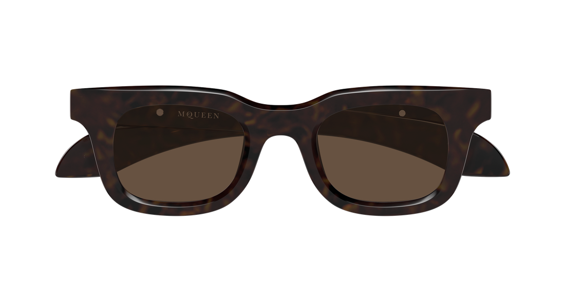 Sunglasses alexander mcqueen am0547s 002 havana rectangular / squared masculino size 46mm - Detailed view