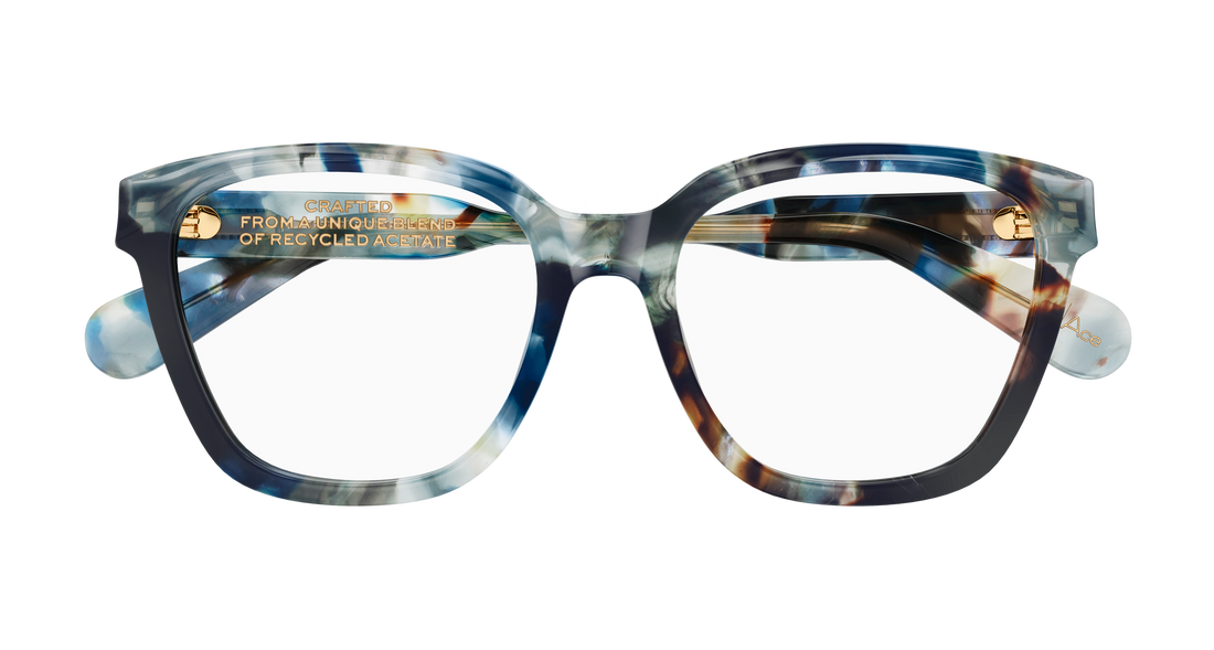 Lunettes de vue chloé ch0265o 009 gris round/oval/panthos femenino taille 54mm - Vue détaillée