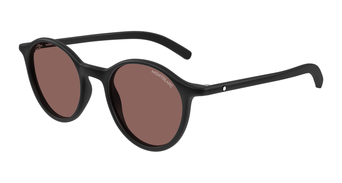 Sonnenbrillen montblanc mb0324s 006 negro round/oval/panthos masculino größe 50mm - Hauptansicht