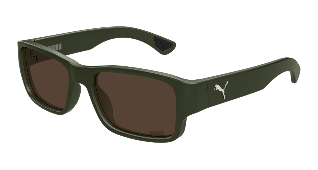 Gafas de sol puma pu0521s 004 verde rectangular / squared masculino talla 55mm - Vista principal