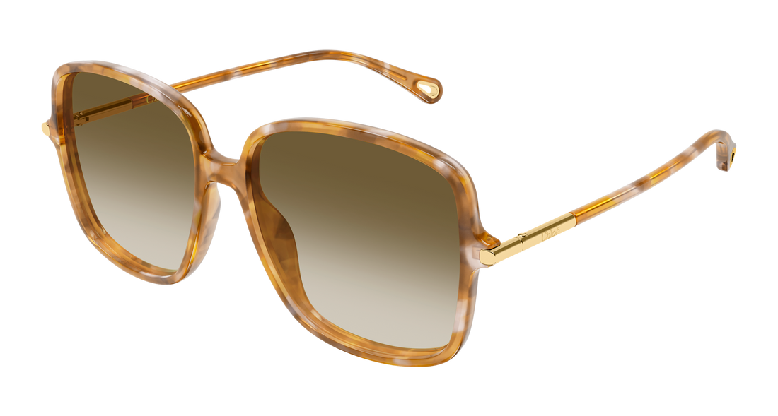 Óculos de sol chloé ch0396s 003 havana rectangular / squared femenino tamanho 57mm - Vista principal
